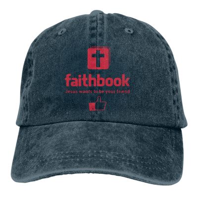 2023 New Fashion Jesus Wants To Be Your Friend Faithbook Fashion Cowboy Cap Casual Baseball Cap Outdoor Fishing Sun Hat Mens And Womens Adjustable Unisex Golf Hats Washed Caps，Contact the seller for personalized customization of the logo