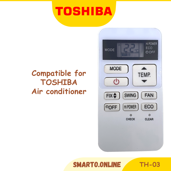 Toshiba Aircond Air Conditioner Remote Control TH03 Lazada