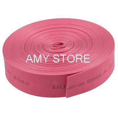 13mm Dia Red Heat Shrinking Tube Shrinkable Tubing 13M 42.7Ft Length Cable Management