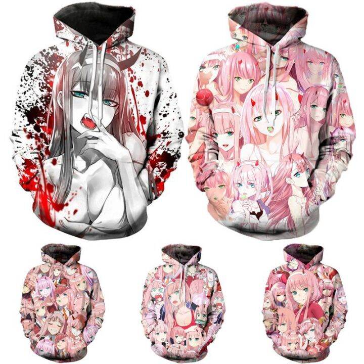 เสื้อกันหนาวเสื้อแจ็คเก็ตเสื้อฮู้ดดี้พิมพ์ลาย-anime-darling-in-the-franxx-zero-two-coat-unisex