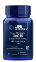 Life Extension  Super-Absorbable CoQ10 (Ubiquinone) with d-Limonene 100 mg / 60 Softgels(ubiquinol)