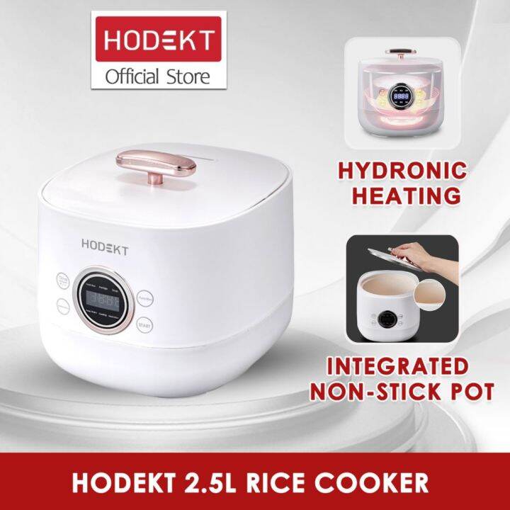 Hodekt L Rice Cooker With Steamer Multi Function Non Stick Hours Smart Reservation Pan