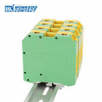 USLKG50สกรูการเชื่อมต่อ Ground Modular Connector 50มม. ปลั๊กสายไฟฟ้าป้องกัน Earth DIN Rail Terminal Block USLKG 50