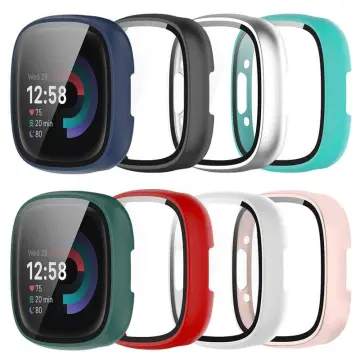 For Fitbit Versa 4 Lite Sense 2 Full Cover Tempered Glass PC