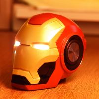 ลําโพงซับวูฟเฟอร์บลูทูธ V4.2 Iron Man พร้อมวิทยุ FM รองรับการ์ด TF สําหรับโทรศัพท์ PC ลําโพง