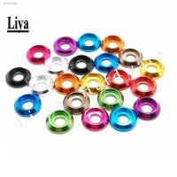 ♂✚✆ 10pcs M2 M2.5 M3 M4 M5 M6 M8 colourful Aluminum cup head washer for button head ISO7380 screw