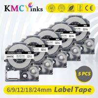 KMCYinks 5PC SS12KW ST12KW label for Epson King Jim SC12YW SC12RW SD12BW SD12KW SC12PW label tape For LW-300 LW-400 Printer Stickers Labels