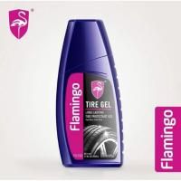 เจลเคลือบเงาล้อ และรักษายาง 500ml. Flamingo สูตรกันคราบน้ำ ยางดำ เงางาม ฟลามิงโก้แท้ เทคโนโลยี USA ใช้ได้ทั้งรถและมอไซค์