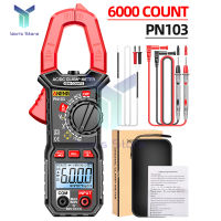 PN103 Digital Clamp Meter Acdc แรงดันไฟฟ้ามัลติมิเตอร์แบบมืออาชีพ6000นับ True RMS Tester เมตรโวลต์มิเตอร์ Auto Range