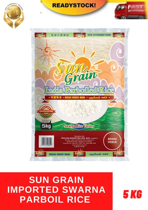 .Sun Grain Swarna India Parboiled Rice 5kg | Lazada