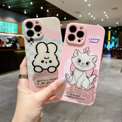 เคสมารีแคทลายกระต่ายน่ารักสำหรับ iPhone 15 14 Plus 11 12 13 Pro XR XS Max 6 6SP 7 8 Plus X XR Max เคสโทรศัพท์นิ่ม