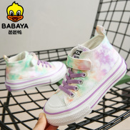 Babaya Children s Canvas Shoes 2022 Autumn Boys And Girls Graffiti Canvas