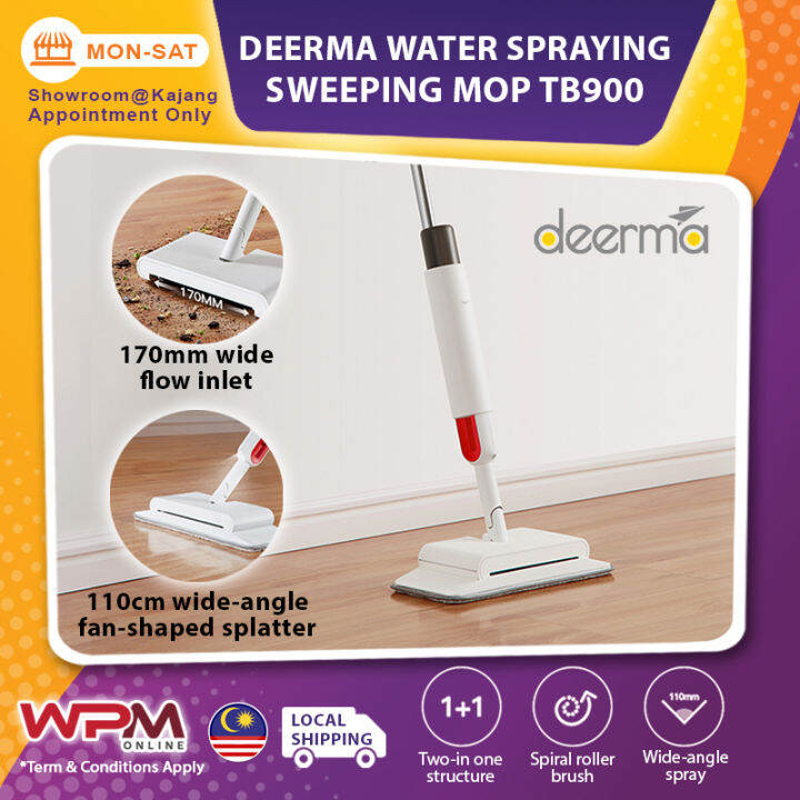 Original Deerma TB900 Sweeping & Mopping 2 In 1 Handheld Water Spraying