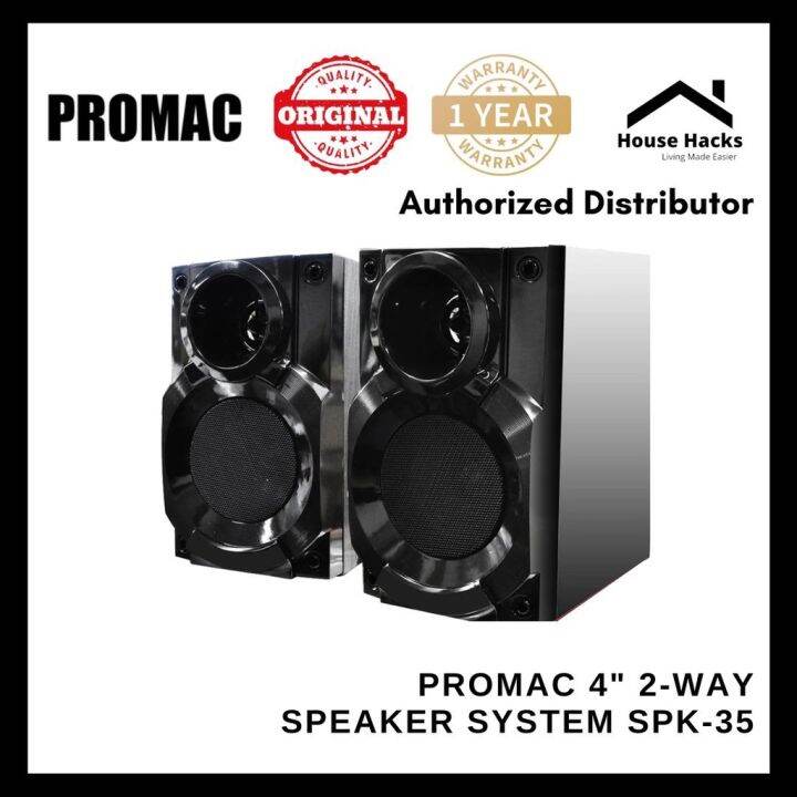 Promac 4 2 Way Speaker System Spk 35 House Hacks Lazada Ph