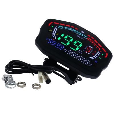 Universal Full LED Motorcycle Speedometer Digital Odometer Tachometer for 2 4 Cylinders for Honda Ducati Kawasaki Yamaha A