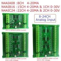 8-24CH อินพุตอะนาล็อกในปัจจุบันสำหรับเทอร์โมคัปเปิล PT100 K เซนเซอร์วัดความดัน DC 12 24V 4-20MA ต่อ RS485