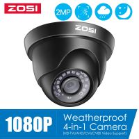 ZOSI กล้องวงจรปิดสำหรับบ้าน1080P 2MP TVI CVI AHD CVBS กล้องโดมกลางแจ้งตรวจตรา4-In-1 HD Weatherproof ระบบกล้องวงจรปิด CCTV ในบ้าน