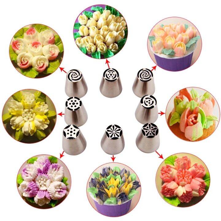 cc-13pcs-russian-icing-piping-nozzles-pastry-tips-decorating-tools