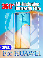 P50 Pro Front Back Screen Protector For P40Pro P30 Soft Butterfly Hydrogel Film Mate40Pro 40RS 30 20 Full Honor 50 60Pro