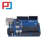 【】 First Follow Shop ตั้งค่าชิป R3 UNO สำหรับ Arduino UNO R3บอร์ดพัฒนา + สาย USB