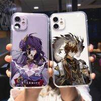 Genshin เคสโทรศัพท์กระแทก,อนิเมะสำหรับ IPhone 11 12 13 X XR XS Pro MAX SE2020 6 6S 7 8 Plus Zhongli Xiao Hutao Barbatos Iphone