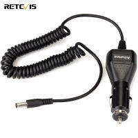 Retevis Ailunce HD1ที่ชาร์จแบตในรถ12V-24V สายยาวพร้อมไฟ LED สำหรับ Ailunce HD1 Retevis RT5 RT29 RT87เครื่องส่งรับวิทยุแท่นชาร์จ (1แพ็ค)