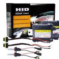 AutoAccessories 55W H8/H9/H11 6000K HID Xenon Bulbs Light Conversion Kit with High Intensity Discharge Alloy Ballast, White