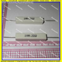 10Pcs RX27 Horizontal cement resistor 10W 0.22 ohm 0.22 RJ 10WR22J 10W0R22J ohm Ceramic Resistance precision 5 Power resistance