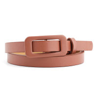 Square Buckle Belts For Fashion Needleless Women Punch Jean New Ladies Solid