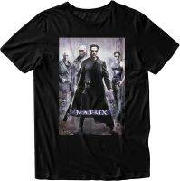 The Matrix Mens Neo Shirt Neo, Morpheus and Trinity Tee Shirt Keanu Reeves Graphic T-Shirt