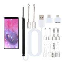 Wireless Smart Visual Earpick Endoscope Spoon Ear Cleaner Ear Wax Pick Removal 3.9mm High-definition Camera 6 LED Light Phone/PC