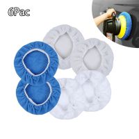 Microfiber Polishing Bonnets 6Pcs Orbital Buffer 5 6 7 8 9 10 3 sizes Polisher Pad Cover Car Waxing Applicator Bonnet