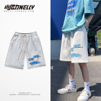 INS Drawstring Loose Leisure Sports Shorts Boy Korean Style Trendy Summer Pirate Shorts Outer Wear Middle Pants VICE005