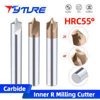 ทังสเตนสามารถ Karbida Jejari Sudut Dibundarkan Pemotong Kilang CNC Alat R0.5-R5.0 Chamfering Di Luar Radii Suku Bulpenghala Bit: