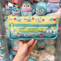 Sanrio Hangyodon กรณีดินสอ Kawaii อะนิเมะการ์ตูนอุปกรณ์การเรียนนักเรียนถุงเก็บเครื่องเขียนปากกากระเป๋าของเล่นสาวของขวัญ