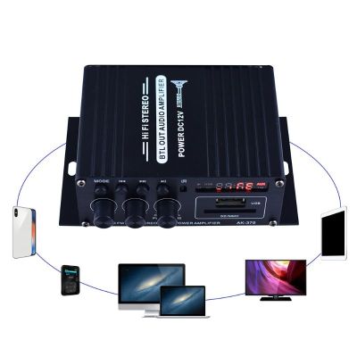 Audio Amplifier Stereo Hifi Car Home Subwoofer Car Amplifier Amp Sound Speaker Bluetooth EDR Amplifiers for Home Car