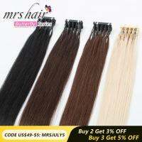 MRS HAIR 6D Hair Extensions Human Hair Non-Remy 6D2 Hair Extensions Micro Tiny Invisiable Metal Tips Keratin Bonds 1g/strand Wig  Hair Extensions  Pad