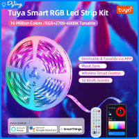 TUYA ไฟแถบไฟ LED RGBIC Dreambic Color แถบไฟ LED เพลงซิงก์ไฟ Led เทปควบคุมแอพไฟสำหรับบ้านสีฝันตกแต่งงานปาร์ตี้