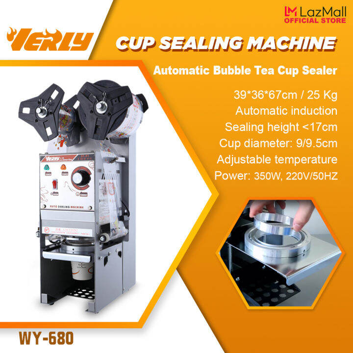 Verly WY680 Automatic Bubble Tea Cup Sealing machine Fruit Juice Cup