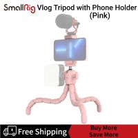 SmallRig VK-19 Pink Vlog Tripod with Phone Holder, Camera Tripod, Mini Smartphone Flexible Tripod Stand, Portable Tabletop &amp; Travel Tripod for Vlog, Universal for Vlogging  for Canon for Sony Cameras 3999 dbe