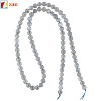 ZAN 90 PCS 4 mm ครับ ลูกปัดหินลาบราดอไรต์สีเทาธรรมชาติ ลาบราดอไรต์ สีเทาและสีเทา ลูกปัดคั่นรอบ ทำเครื่องประดับ DIY กลมกลมๆ ลูกปัดหลวมๆ สร้อยคอสำหรับผู้หญิง