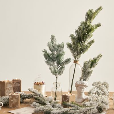 1Pack Christmas Fake Plants Pine Branches for Christmas Tree Wreath Home Decorations Xmas Tree Ornaments Gift Supplies Natal