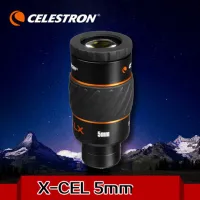 CELESTRON X-CEL LX 5มม. ช่องมองภาพดาราศาสตร์1.25นิ้ว60องศา,ความละเอียดสูงขนาดใหญ่มุมมอง,แว่นตาหมุนขึ้น