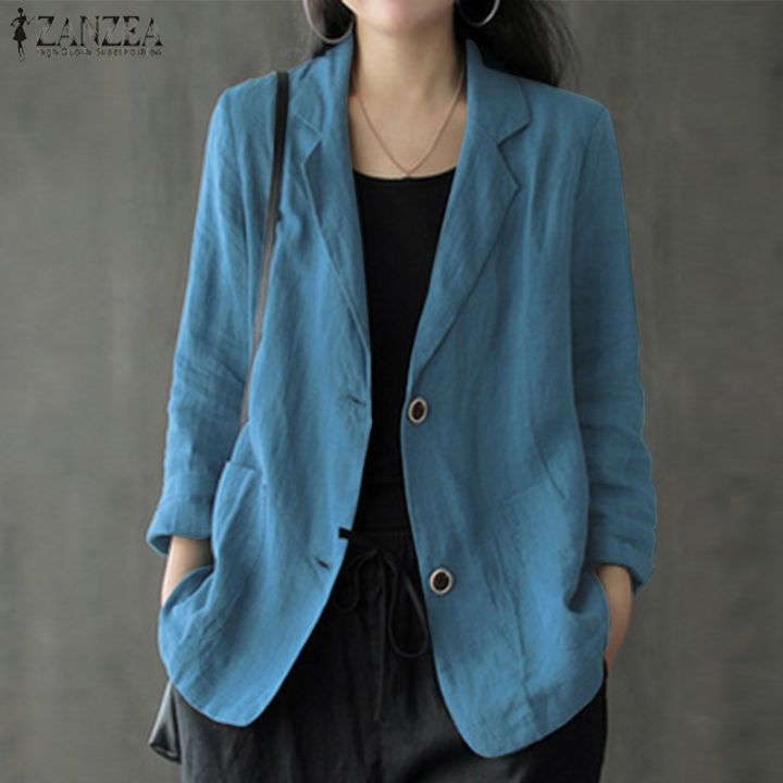 zanzea-women-turn-down-collar-buttons-front-pockets-casual-blazer