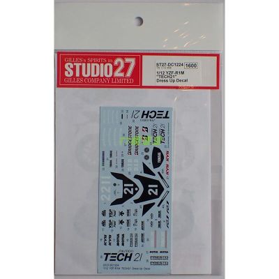 สติกเกอร์ติดสติกเกอร์รูปแบบ27 TECH21 YZF-R1M 1/12สำหรับ Tamiya DC1224ชุดโมเดลรถยนต์ขนาดของขวัญประเภทศิลปินฮอยส์สำหรับมืออาชีพ