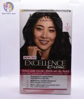 ลอรีอัลปารีส เอ็กเซลเล้นซ์ ครีมเปลี่ยนสีผม เบอร์ 1(สีดำ) Loreal Paris Excellence Cream No.1 (Black)