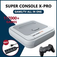 Retro Super Console X PRO TV วิดีโอเกมคอนโซลสำหรับ Psp/ PS1 /Md/ N64 Wifi รองรับ HD Out ในตัว60อีมูเลเตอร์พร้อมเกมมากกว่า117000เกม