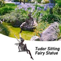 15*5.3 Garden Fairy Angel Girl Resin Statue Resin Crafts Garden Decoration Pastoral N1A5