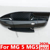 For MG 5 MG5 2020 2021 2022 Car ABS Exterior Chrome Frame Handle Door Bowl Cover Decoration Accessories Mouldings Parts