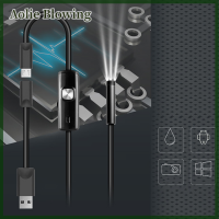 Aolie Jiaoxing 7มม.1-10M Micro USB + USB ตรวจสอบกล้อง HD แอนดรอยด์พีซี Endoscope Borescope